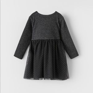 Zara baby girl black tulle dress - 18-24 months